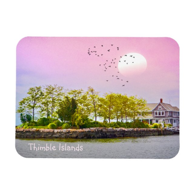 Ímã Thimble Islands Sunset (Horizontal)