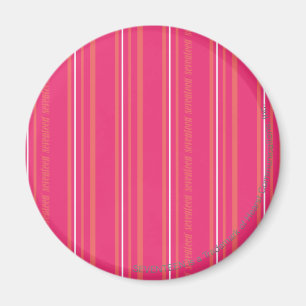 Imã Thin Stripes Magenta