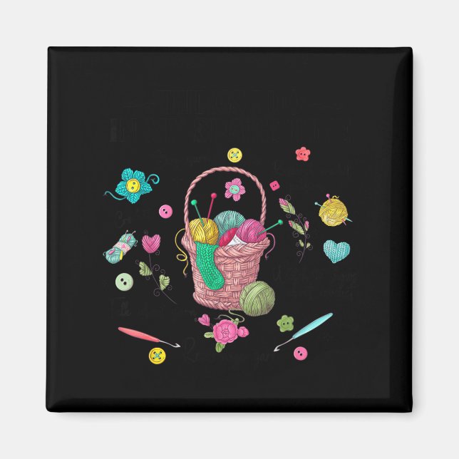 Imã Thing I Do In My Spare Time Crochet Funny Crocheti (Frente)