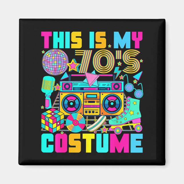 Imã This Is My 70s Costume 1970s Party 70's Outfit Men (Frente)
