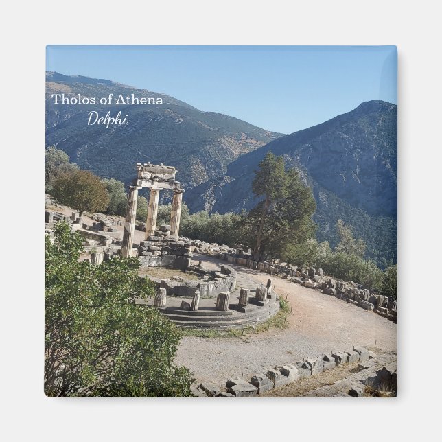 Imã Tholos of Athena Delphi Souvenir Magnet (Frente)