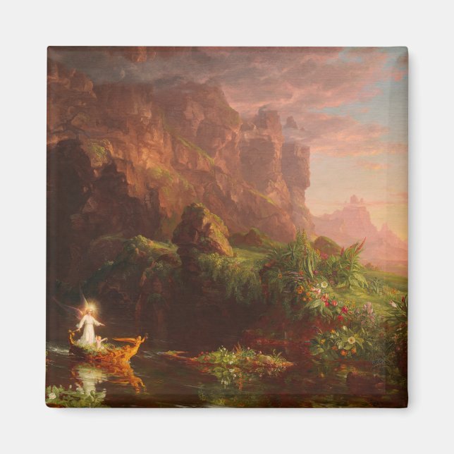Imã Thomas Cole, a Viagem da Infância 1842 (Frente)