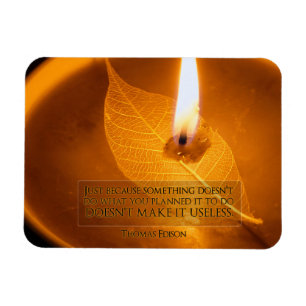 Ímã Thomas Edison Inspirational Cote "Use" Flexível