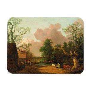 Ímã Thomas Gainsborough   uma paisagem com figuras, Fa