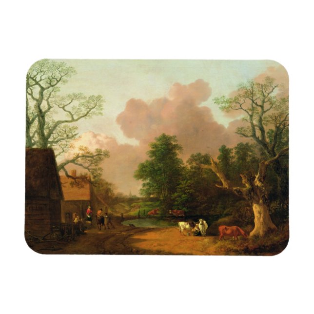 Ímã Thomas Gainsborough | Uma paisagem com figuras, Fa (Horizontal)