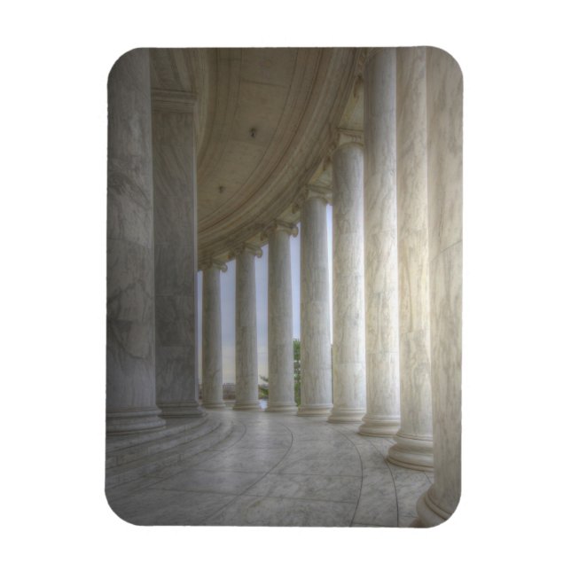 Ímã Thomas Jefferson Circular Memorial Colonnade (Vertical)