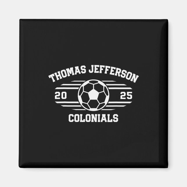Imã Thomas Jefferson Colonials Futebol Ll 2025  (Frente)
