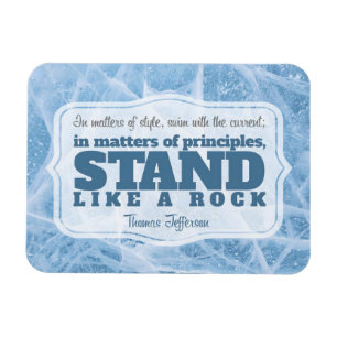 Ímã Thomas Jefferson Inspirational Cote "Princípio"