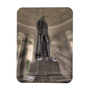 Ímã Thomas Jefferson Memorial Bronze Estátua