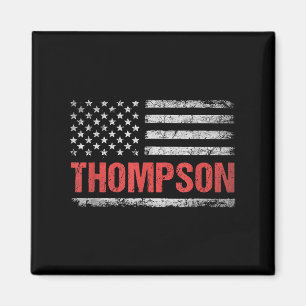 Imã Thompson Name American Flag - Sobrenome Thompson