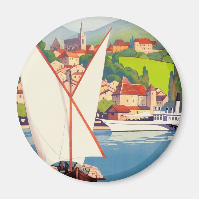 Imã Thonon Les Bains French Viagem Europe (Frente)