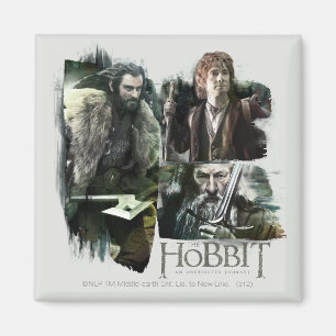 Imã THORIN OAKENSHIELD™, BILBO BAGGINS™ E Gandalf Art