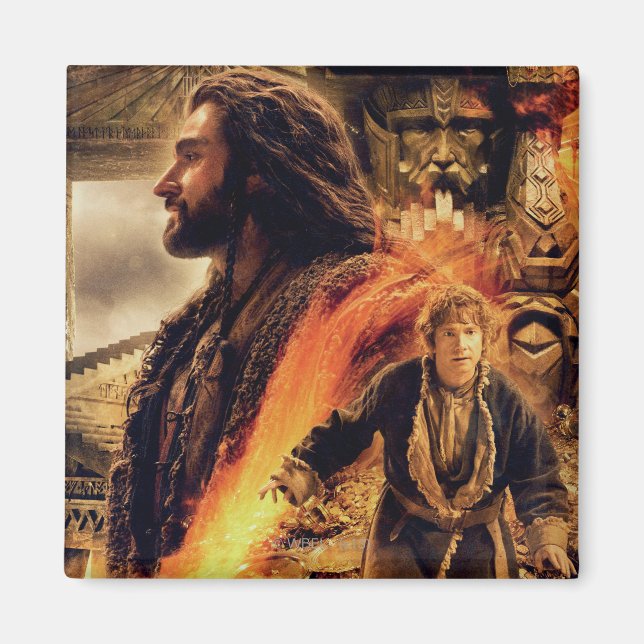 Imã THORIN OAKENSHIELD™ e BILBO BAGGINS™ em Erebor (Frente)