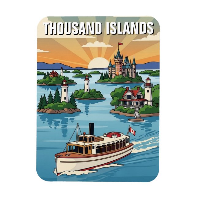 Ímã Thousand Islands Ontario Canada (Vertical)