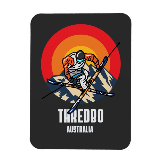 Ímã Thredbo Ski Alpine Resort Austrália (Vertical)
