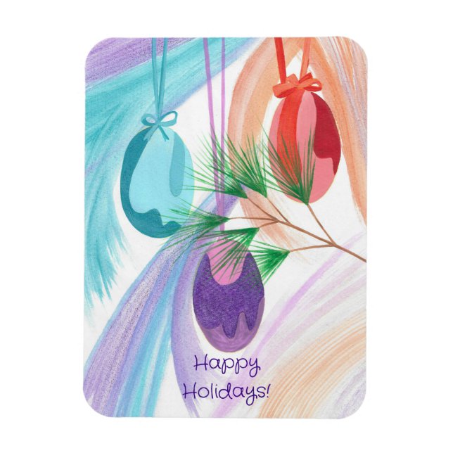 Ímã Three Christmas Balls Holiday flexible magnets (Vertical)