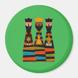 Imã Three Wise Men Modern Mid-Century