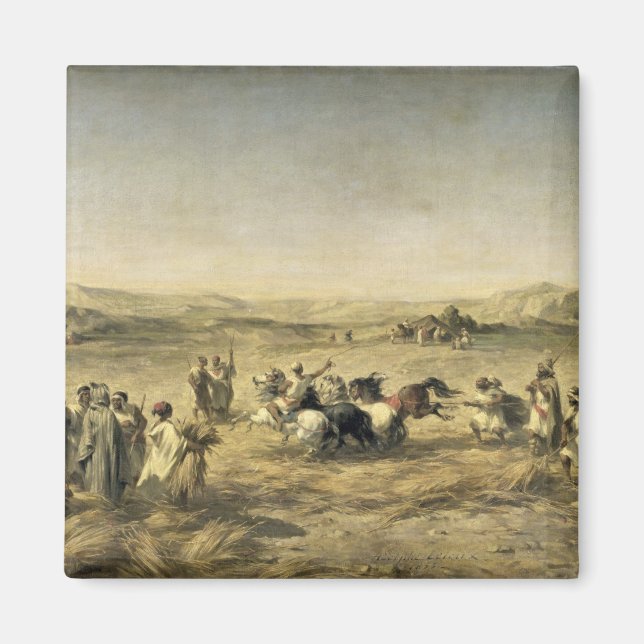 Imã Threshing Wheat na Argélia, 1853 (Frente)