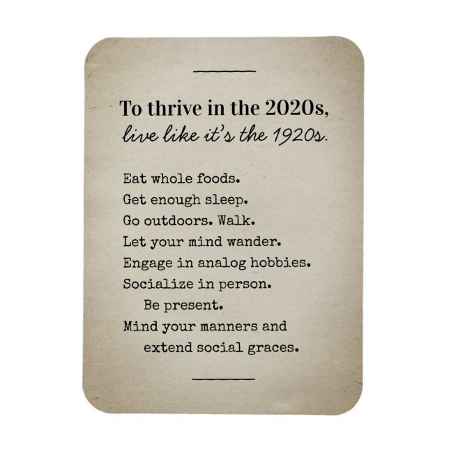 Ímã Thrive in 2026 Back to Basics (Vertical)