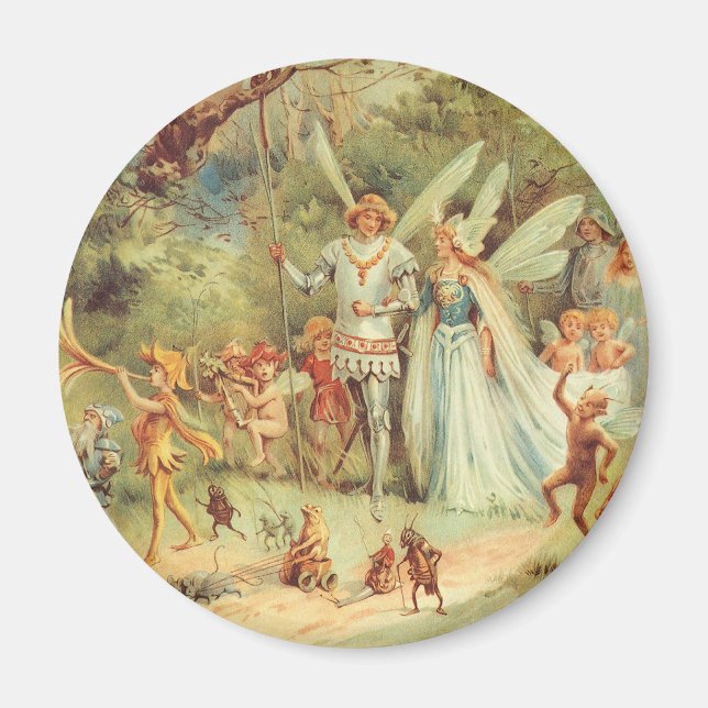 Imã Thumbelina e Príncipe no Casamento, Contos de Fada (Frente)