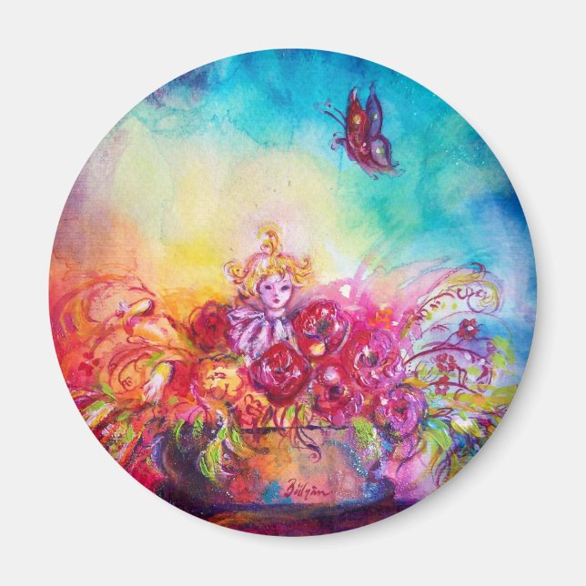 IMÃ THUMBELINA, FLOWER BASKET E BUTTERFLY (Frente)