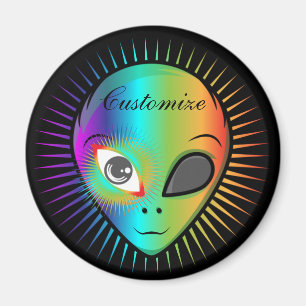 Imã Thunder_Cove da Cabeça da Alienígena Piscando em