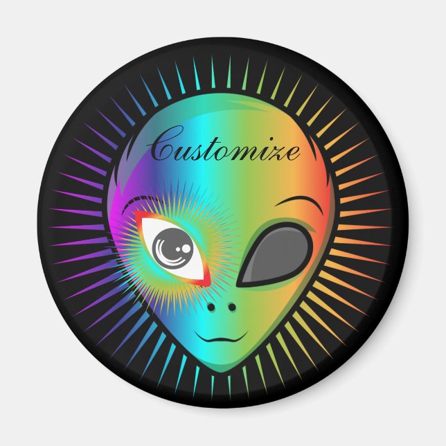 Imã Thunder_Cove da Cabeça de Alienígena Piscando em C (Frente)