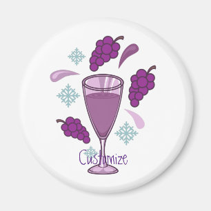 Imã Thunder_Cove de Feriado de Bebendo de Vinho de Fel
