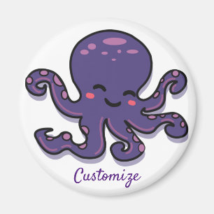 Imã Thunder_Cove de Octopus Roxo de Cubo
