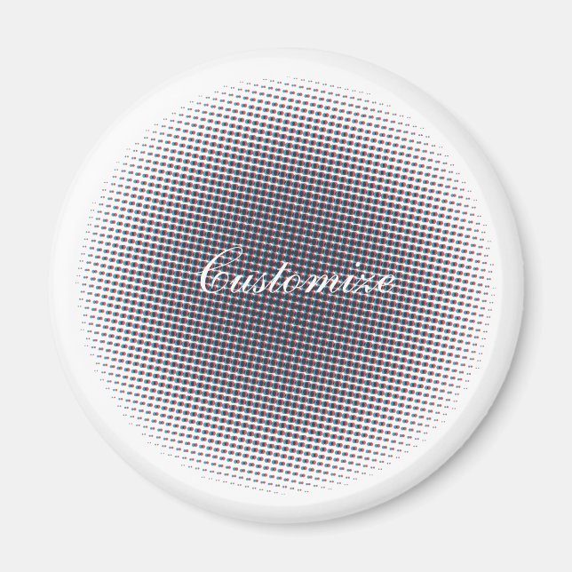 Imã Thunder_Cove do Círculo Pulsante de Meia-Tons abst (Frente)