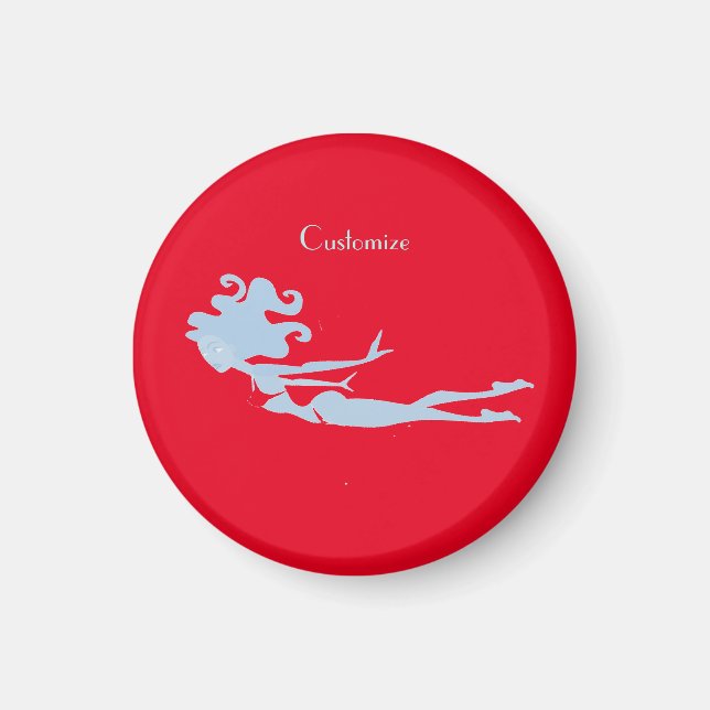 Imã Thunder_Cove do Swimmer da Sereia Azul (Frente)