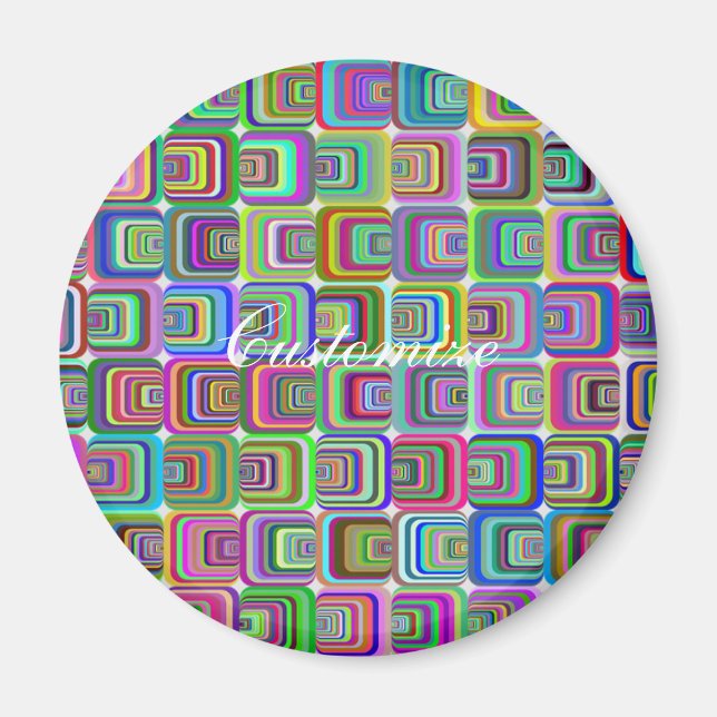 Imã Thunder_Cove, estilo hippie psíquico do Groovy (Frente)