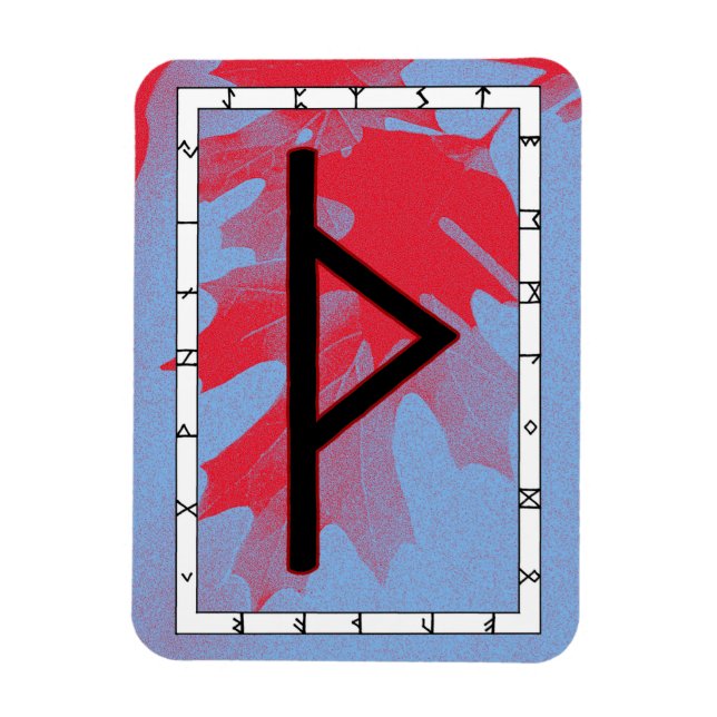 Ímã Thurisaz Viking Rune Magnet - Defesa! (Vertical)