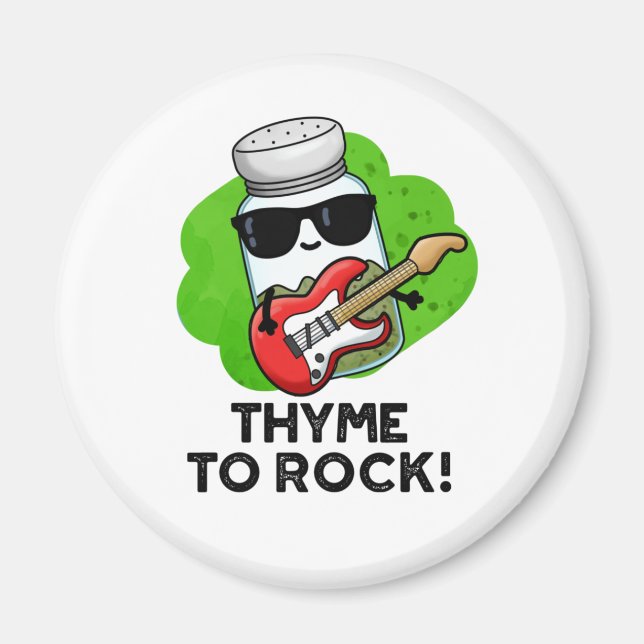 Imã Thyme Para Arremessar O Herb Pun (Frente)