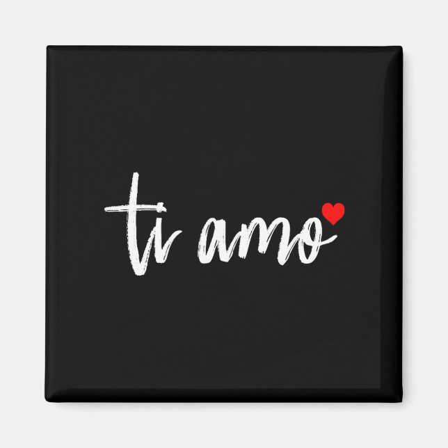 Imã Ti Amo Italiano I Love You Valentine's Day Relatio (Frente)