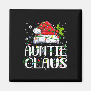 Imã Tia Claus Natal Luzes Pajama Família Matchi