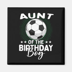 Imã Tia do menino de aniversário Jogador de futebol An