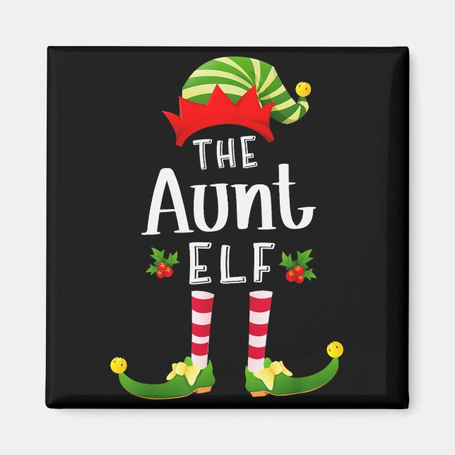 Imã Tia Elfito de Natal Camisa de Dormir Combinando Fe (Frente)