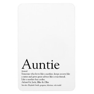 Ímã Tia Mais Incrível do Mundo, Definição de Tia Moder