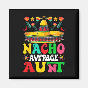 Imã Tia Média Nacho Engraçada Sombrero Feliz Cinco De