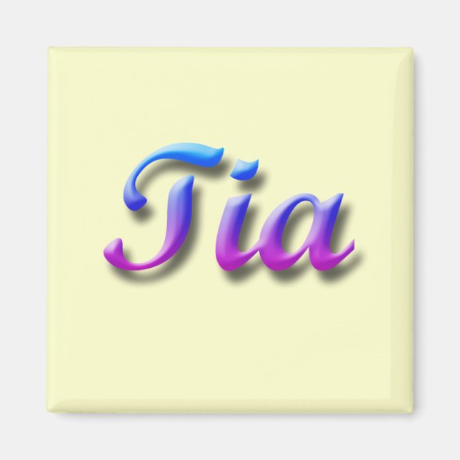 Imã Tia_Name Magnet (Frente)