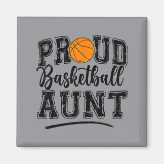 Imã Tia Orgulhosa De Basquete De Um Jogador De Basquet