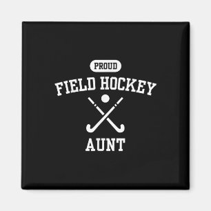 Imã Tia Orgulhosa de Hockey - Tia de Jogador de Hockey
