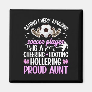 Imã Tia Orgulhosa De Um Jogador De Futebol Tia De Fute