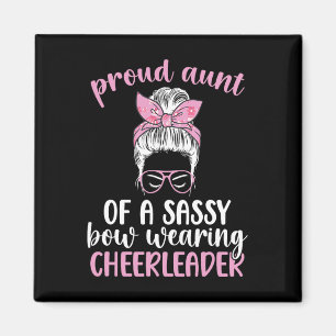 Imã Tia Orgulhosa De Uma Torcedora Tia Cheer Tia Cheer