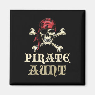 Imã Tia Pirata Caveira Correspondendo Vovó Halloween C