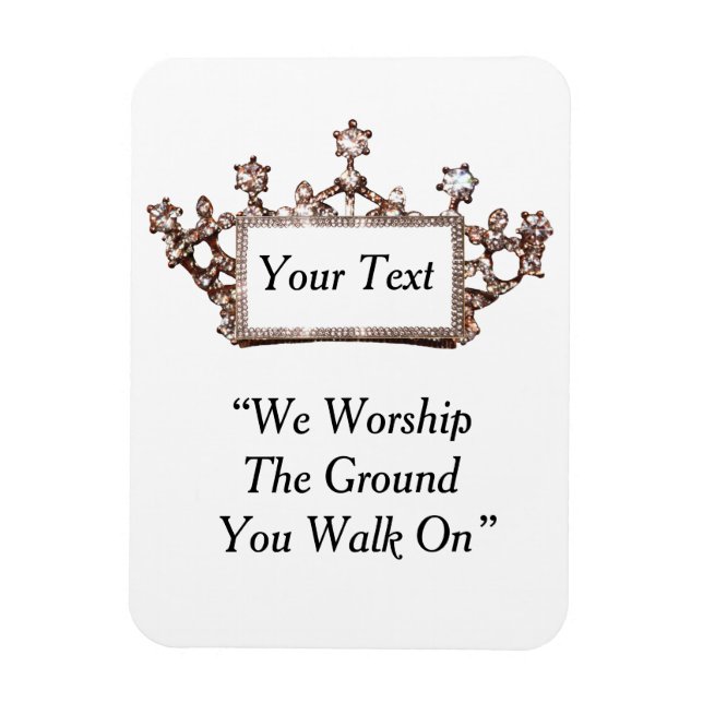 Ímã Tiara Personalizada (Vertical)
