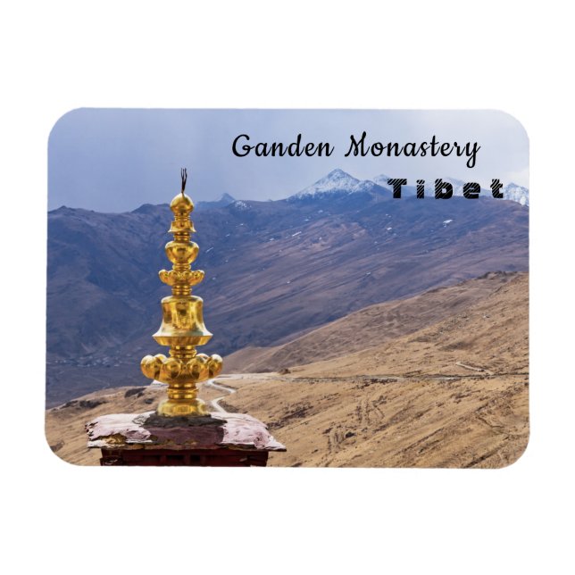Ímã Tibet - Mosteiro Budista de Ganden (Horizontal)