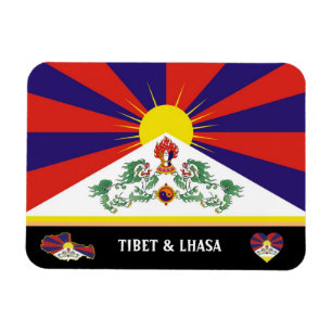 Ímã Tibetano Flag & Lhasa, Himalayas viagem / Tibete