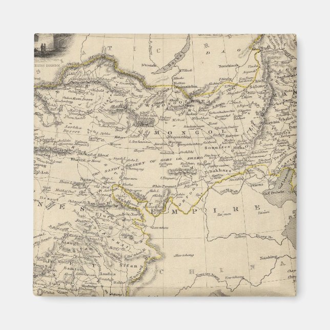 Imã Tibete, Mongólia e Mandchouria (Frente)